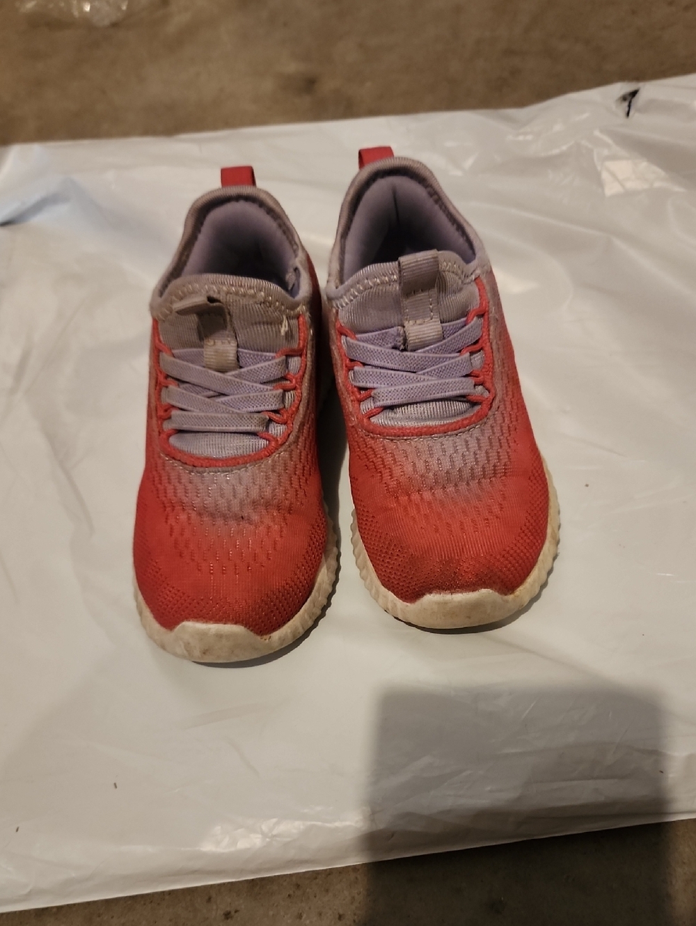 Kids Lightweight Red-Purple Athletic Sneakers